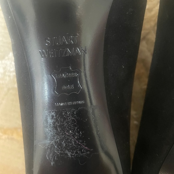 Stuart Weitzman Black Suede Booties - Picture 6 of 8